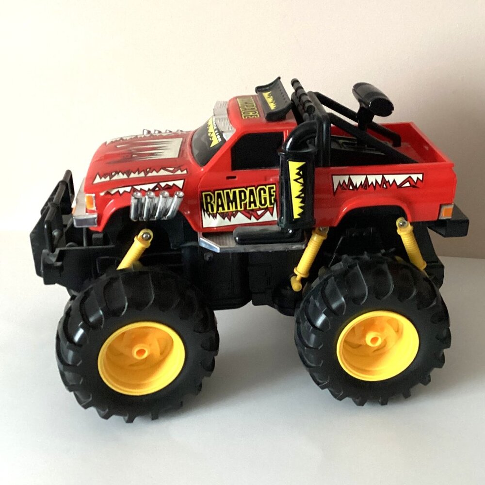 Vintage Rampage Red Toy Truck Kids Boys Collectable